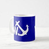 W-Anker Wanchor Witz-lustiges Geschenk Kaffeetasse (Vorderseite Links)
