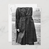 W.B. Yeats, 1923 Postkarte (Vorne/Hinten)