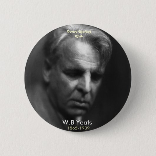 W.B. Yeats Button (Vorderseite)