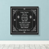 W. B. Yeats Zitat Come Fairies Leinwanddruck (Insitu (Holzboden))