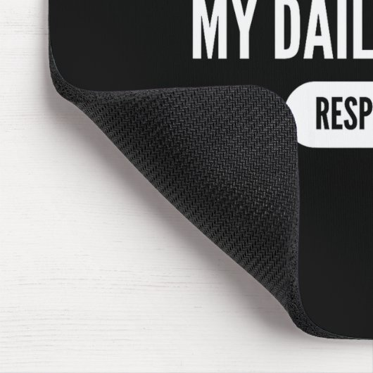 W Be My Daily Cardio Funny Gym Saying Mousepad (Ecke)