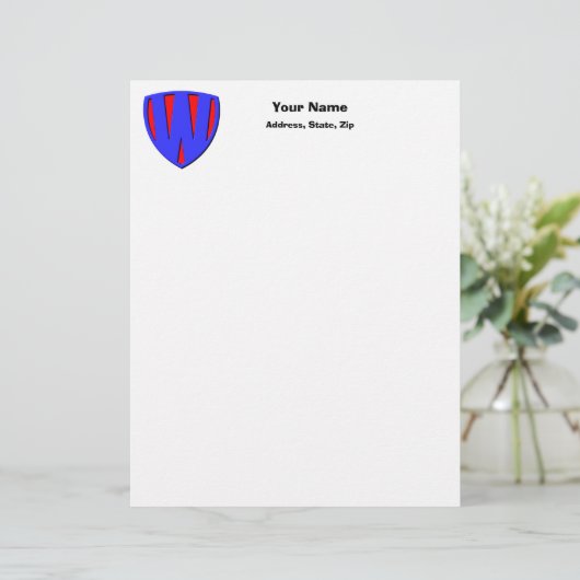 W BRIEFKOPF (Stehend Vorderseite)