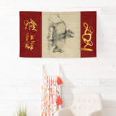 W Buffalo Children Chinese Ox Year 2021 Vertikal B Banner (Insitu)