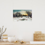 W. C. Bauer Christmas Eve Poster (Küche)