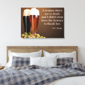 W.C. Felder Trinkquote Leinwanddruck (Insitu (Schlafzimmer))