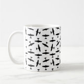 w/ CUSTOM HINTERGRUNDFARBE Kaffeetasse (Links)