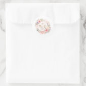 W&D Hochzeit Runder Aufkleber (Tasche)