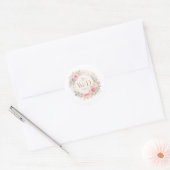 W&D Hochzeit Runder Aufkleber (Umschlag)