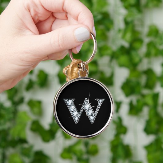"W" Diamond Bling Keychain Schlüsselanhänger (Hand)