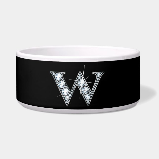 W "Diamond Bling" Pet Bowl Napf (Vorderseite)