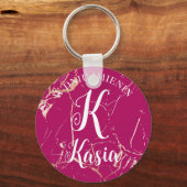 W dniu imienin name name monogram po polsku schlüsselanhänger (Vorderseite)