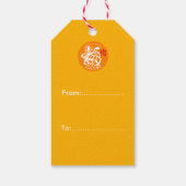 W Dog Papercut Chinesisch Neues Jahr 2018 OW Gesch Geschenkanhänger (Rückseite)