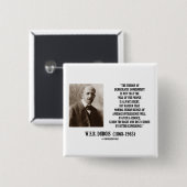 W.E.B. Dubois Theorie der demokratischen Regierung Button (Vorne & Hinten)