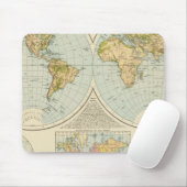 W, E Hemisphären Mousepad (Mit Mouse)
