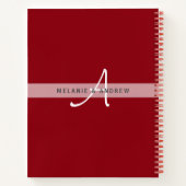 W-ELCOME BEACH HUT Gästebuch Monogram Spaß Notizblock (Rückseite)