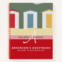 W-ELCOME BEACH HUT Gästebuch Monogram Spaß
