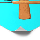 W G Grace Vintag Cricketer Poster (Ecke)