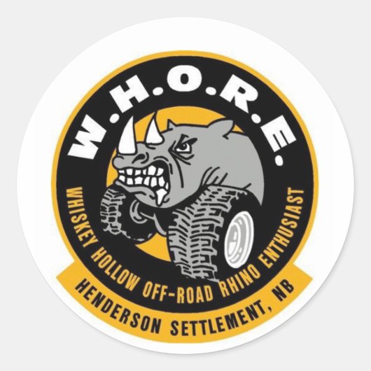 W.H.O.R.E. STICKER (Vorderseite)