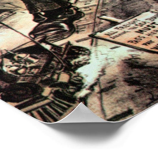 W.H. Vanderbilt als "Koloss der Straßen" Poster (Ecke)