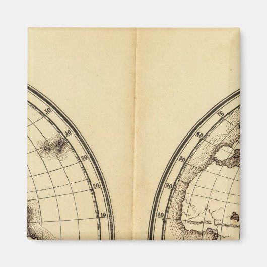 W Hemisphäre, E Hemisphäre 2 Magnet (Vorne)