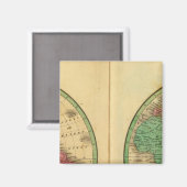 W Hemisphäre, E Hemisphäre Magnet (Vorderseite/Rückseite)