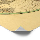 W Hemisphäre, E Hemisphäre Poster (Ecke)