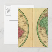 W Hemisphäre, E Hemisphäre Postkarte (Vorne/Hinten)