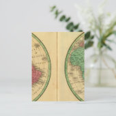 W Hemisphäre, E Hemisphäre Postkarte (Stehend Vorderseite)