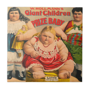 W. Hollmanns riesige Kinder und Preisbaby. Fliese