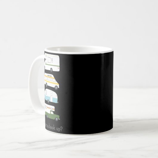 W Hook Up Funny Campervan Vanlife Rv Trailer  Kaffeetasse (Vorderseite Links)