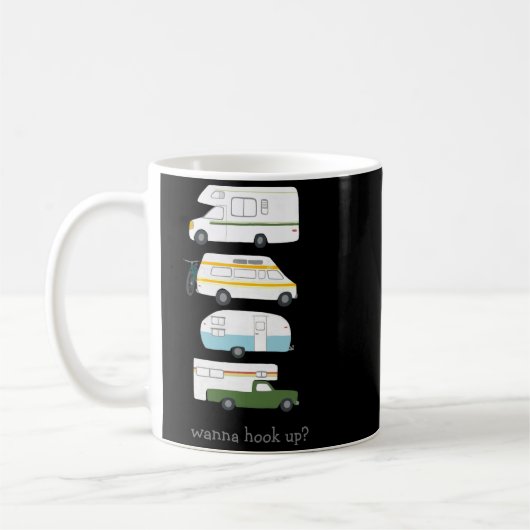 W Hook Up Funny Campervan Vanlife Rv Trailer  Kaffeetasse (Links)