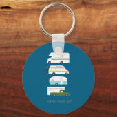 W Hook Up Funny Campervan Vanlife Rv Trailer Schlüsselanhänger (Vorderseite)