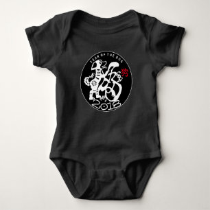 W-HundPapercut Neujahrsfest-Baby-Bodysuit 2018 Baby Strampler