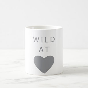 W I L D am Herzgrau Kaffeetasse