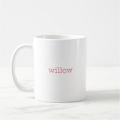 W Initial floral Monogramm Kaffeetasse (Links)