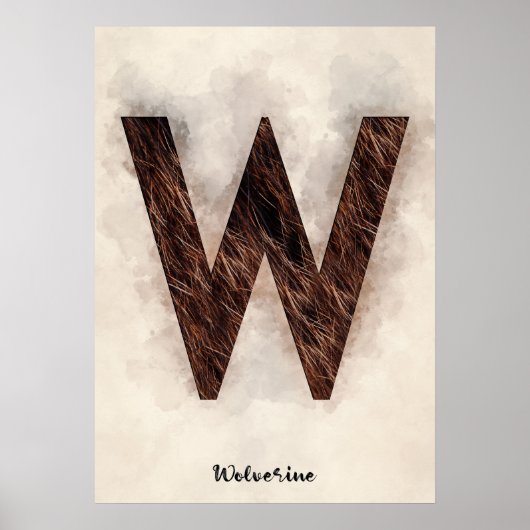 W is For Wolverine Poster (Vorne)