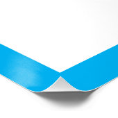 W ist für Blue Name Foto Poster (Ecke)