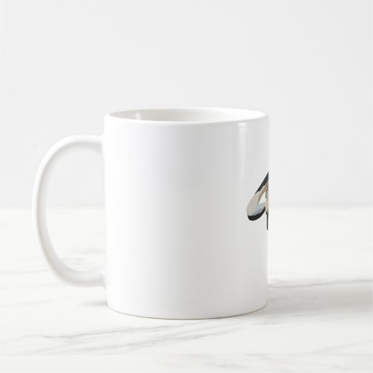 W ist für den White Bellied Spider Monkey Kaffeetasse (Links)