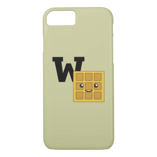 W ist für Waffle Case-Mate iPhone Hülle (Rückseite)