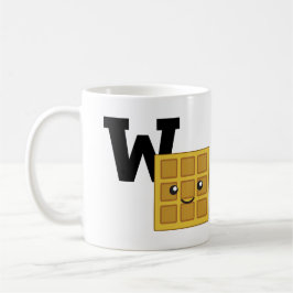 W ist für Waffle Kaffeetasse