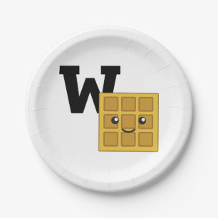 W ist für Waffle Pappteller