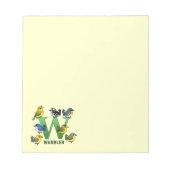 W ist für Warbler Notizblock (Vorderseite)