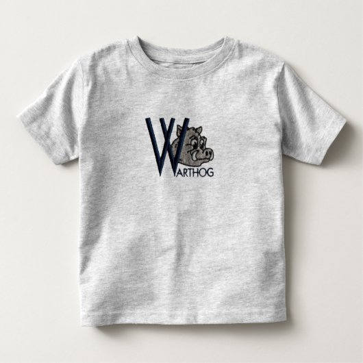 W ist für Warthog Kleinkind T-shirt (Vorderseite)