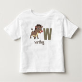 W ist für Warthos: Adorable Alphabet Kleinkind T-shirt (Vorderseite)