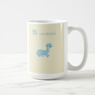 W ist für Weasel Kaffeetasse