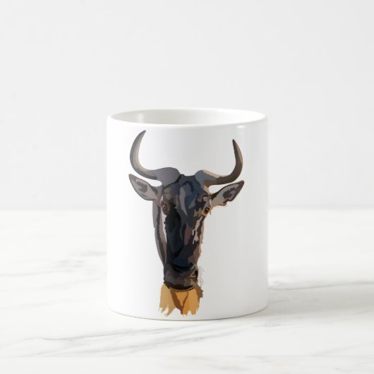 W ist für Wildebeest Kaffeetasse (Mittel)