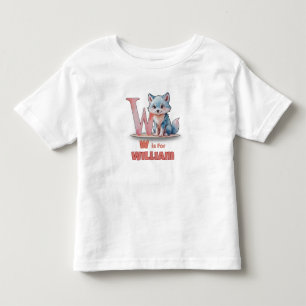 W ist für William - Custom Kleinkind Name T-Shirt
