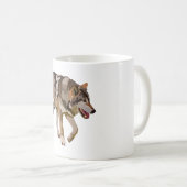 W ist für Wolf Kaffeetasse (VorderseiteRechts)