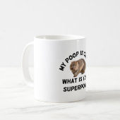 W ist für Wombat Kaffeetasse (Vorderseite Links)