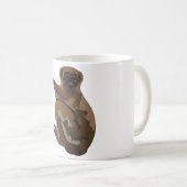 W ist für Wooly Lemur Kaffeetasse (VorderseiteRechts)
